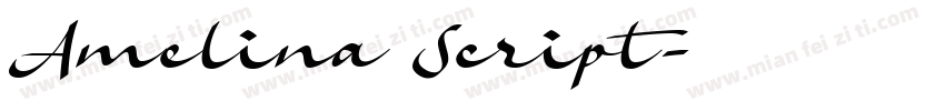 Amelina Script字体转换